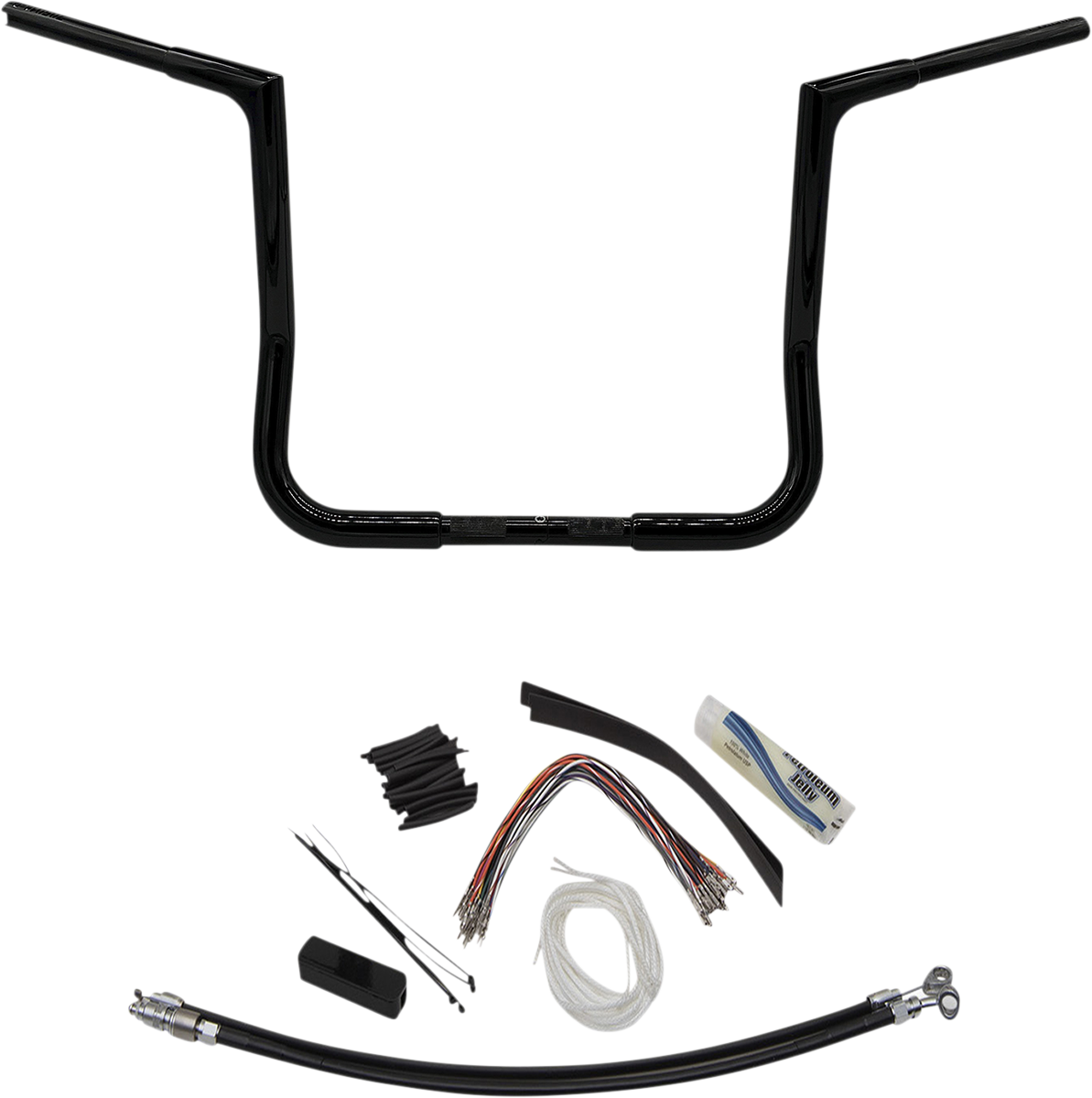 Handlebar Kit - Flat Top - 14\" - Black 2008 - 2013