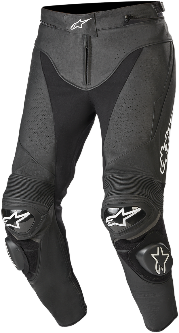 Track v2 Leather Pants - Black - US 34 / EU 50