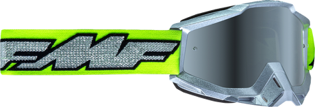 PowerBomb Goggles - Rocket - Silver Lime - Silver Mirror