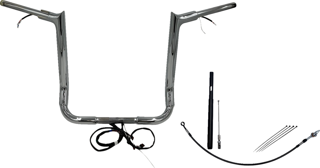 Handlebar Kit - Pointed Top - 16\" - Chrome 2021 - 2022