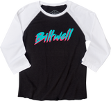 Women\'s 1985 Raglan T-Shirt - Black/White - XL