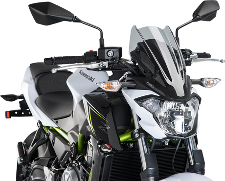 New Generation Windscreen - 13-3/8\" - Smoke - Kawasaki 2017 - 2019