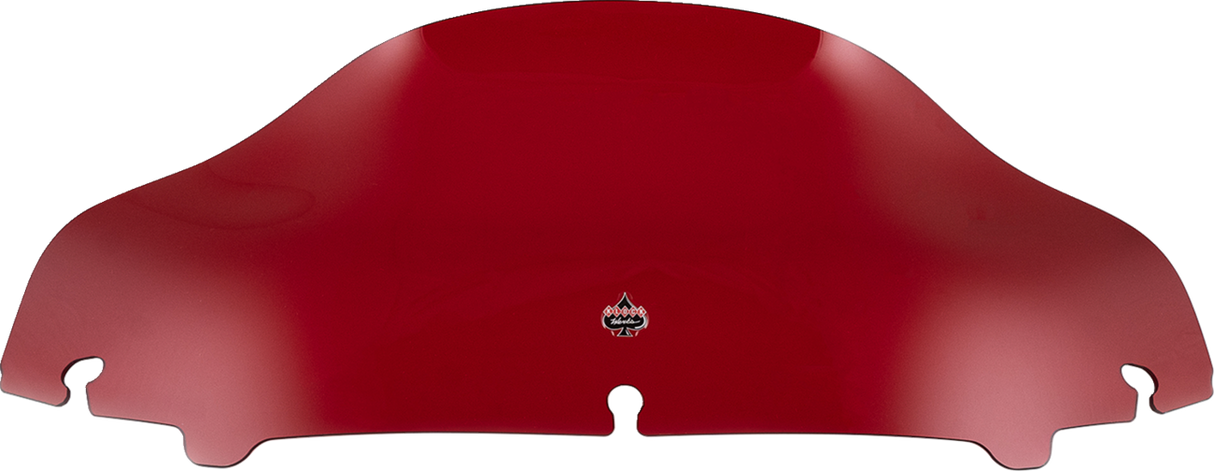 Kolor Flare™ Sport Windshield - 6-1/2\" - Red - FLH 2014 - 2023