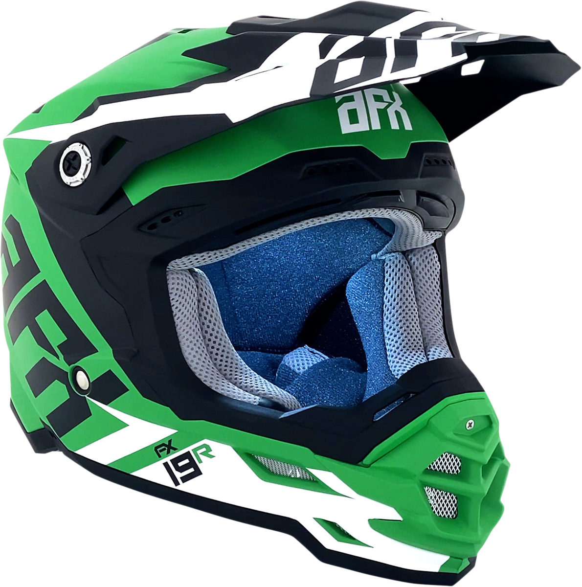 FX-19R Helmet - Racing - Matte Green - Large