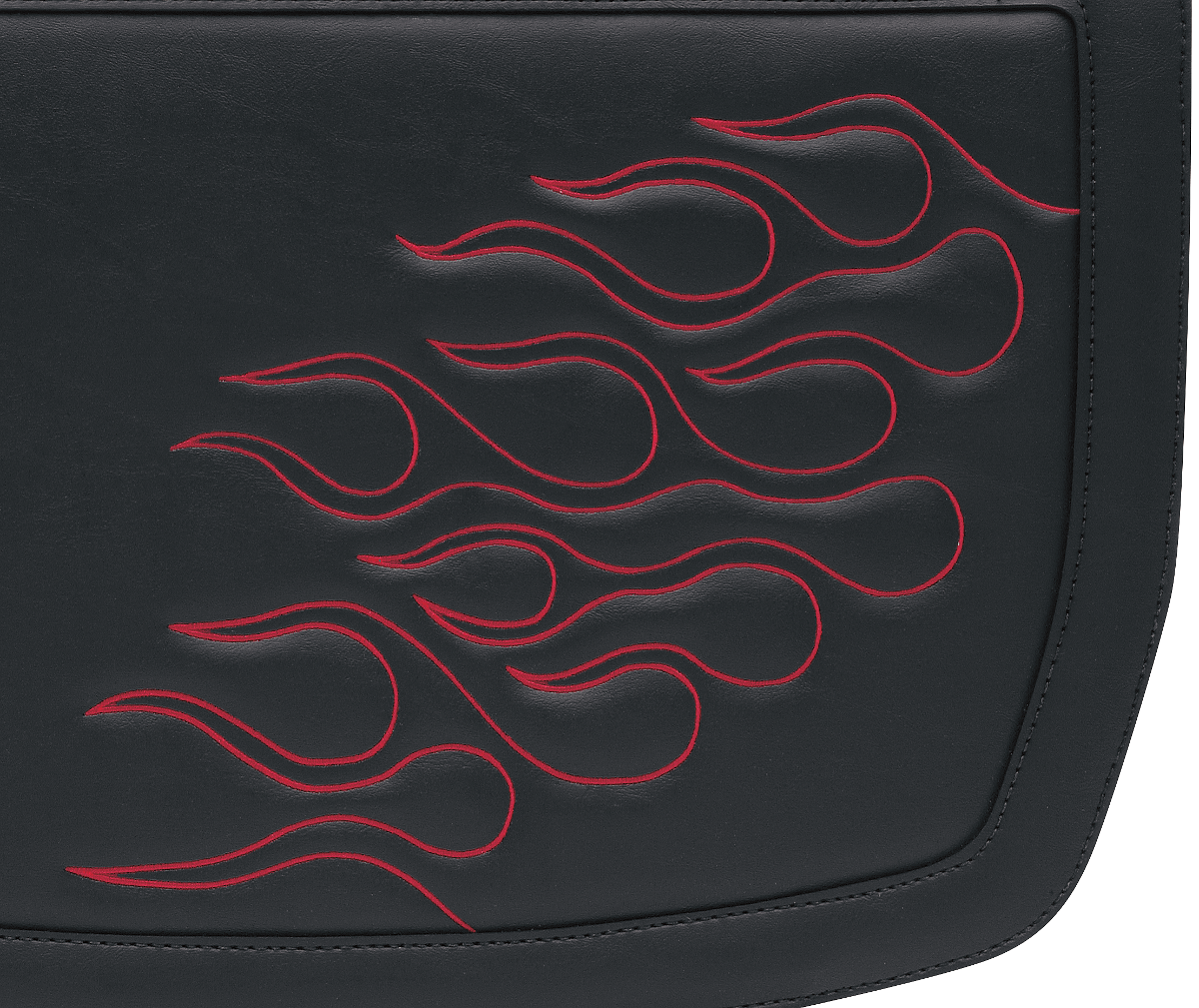 Flame Saddlebag - Dark Red - Large