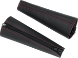 Seat Belt Covers - Black w/ Red Stitching 2015 - 2023