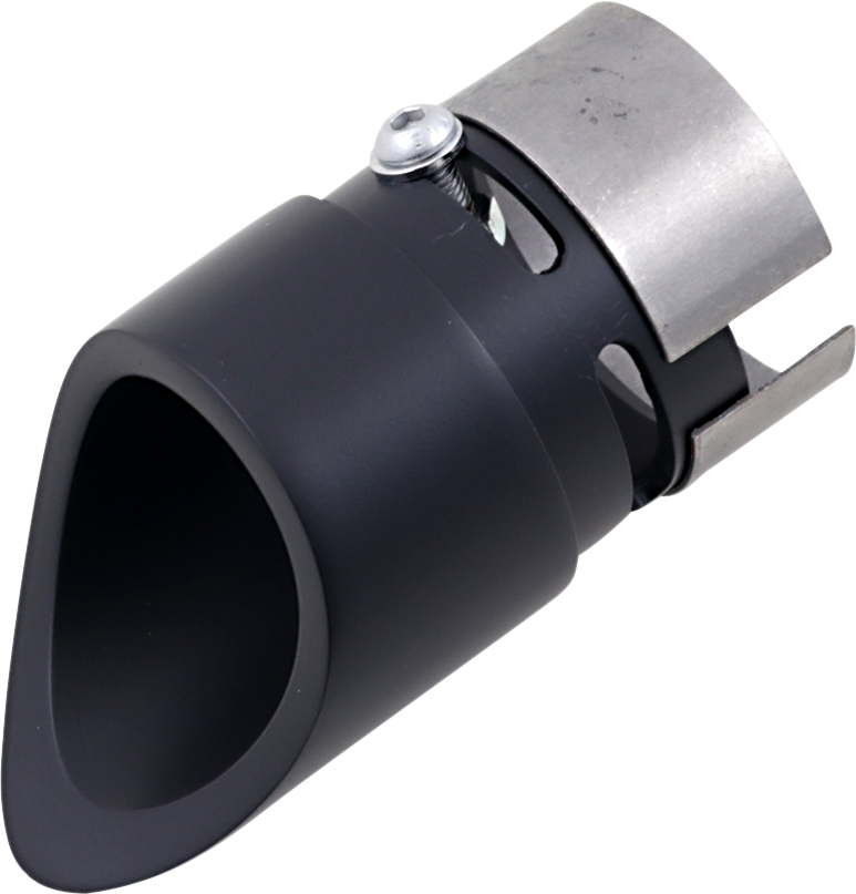 Family Jewel Exhaust Tip - Black - Mini Scalloped 1999 - 2012