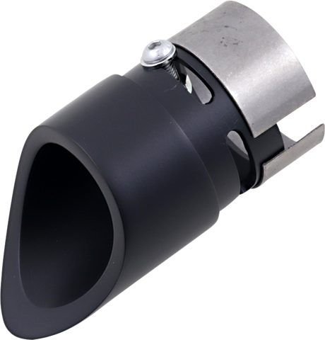 Family Jewel Exhaust Tip - Black - Mini Scalloped 1999 - 2012