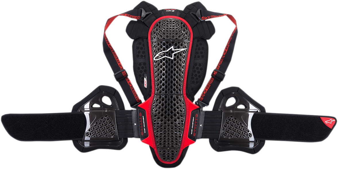 Nucleon KR-3 Back Protector - Black/Red - Large