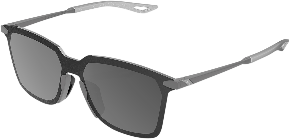 Legere Sunglasses - Square - Stone Gray - Black Mirror