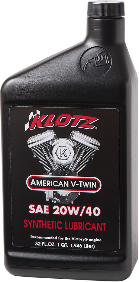 V Twin Synthetic Oil - 20W-40 - 1 U.S. quart