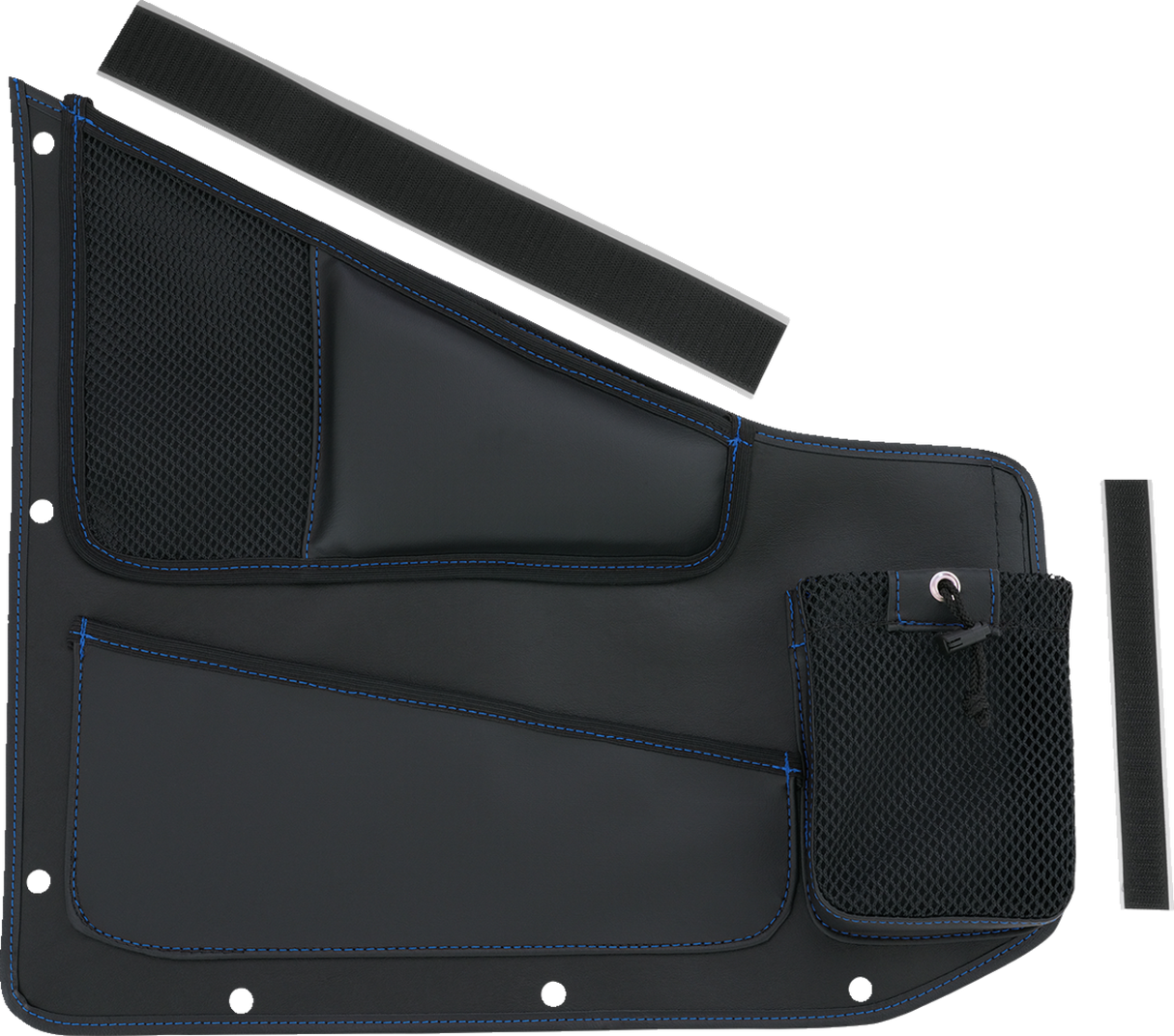 Kaliber Side Organizer - Driver and Passenger - Black w/ Blue Stitching 2015 - 2023