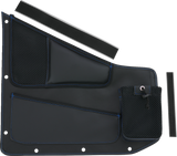 Kaliber Side Organizer - Driver and Passenger - Black w/ Blue Stitching 2015 - 2023