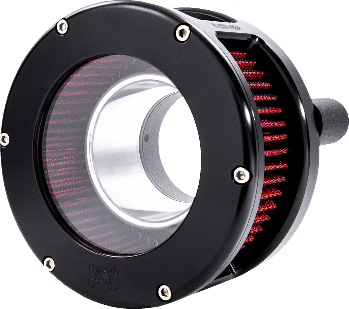 BA Series Air Cleaner Kit - Black Anodized - Red Filter 2017 - 2022