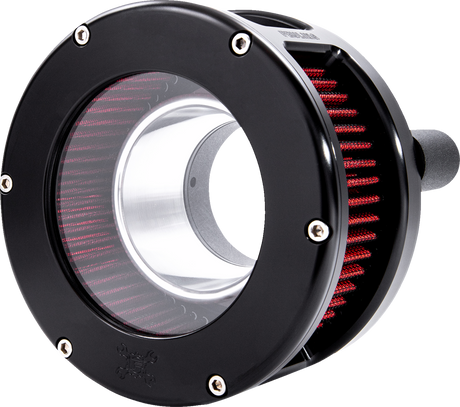 BA Series Air Cleaner Kit - Black Anodized - Red Filter 2017 - 2022