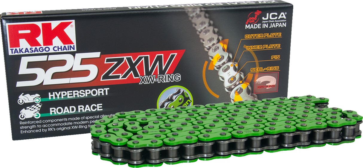 525 ZXW - Drive Chain - 120 Links - Green