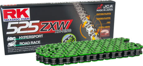 525 ZXW - Drive Chain - 120 Links - Green