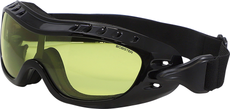 Night Hawk Goggles - Gloss Black - Yellow