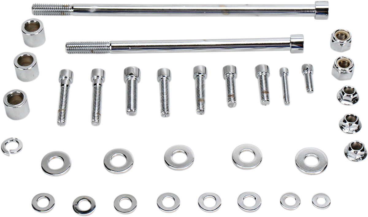 Bolt Kit - Motor Mount - Top/Front/Rear - Socket-Head - Chrome 2007 - 2017