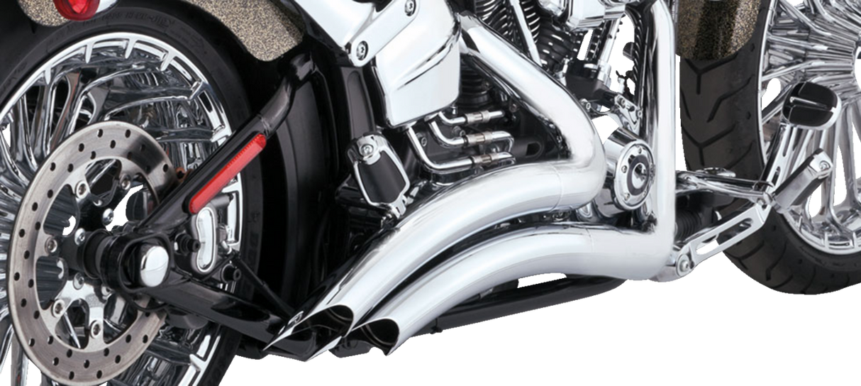 Big Radius Exhaust System - Chrome 2013 - 2017