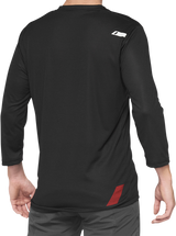 Airmatic 3/4 Sleeve Jersey - Black/Red - Medium