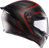 K1 S Helmet - Sling - Matte Black/Red - Large