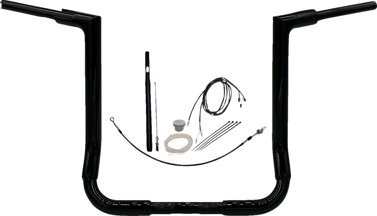 Handlebar Kit - Flat Top - 16\" - Black 2021 - 2022