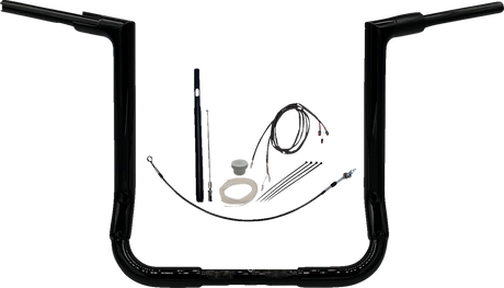 Handlebar Kit - Flat Top - 16\" - Black 2021 - 2022