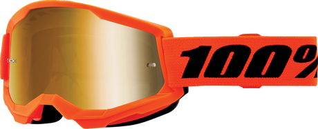 Strata 2 Junior Goggle - Neon Orange - Gold Mirror