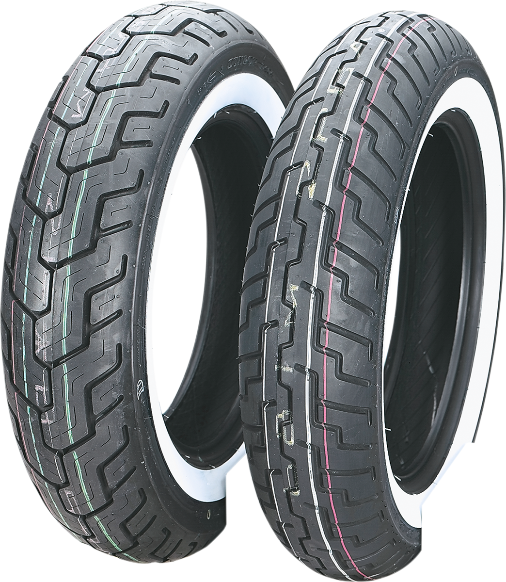 Tire - D404 - Front - 150/80-16 - Wide Whitewall - 71H