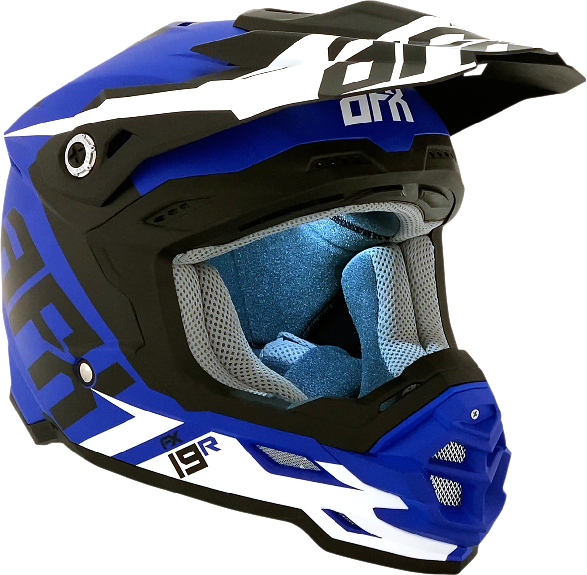 FX-19R Helmet - Racing - Matte Blue - Medium