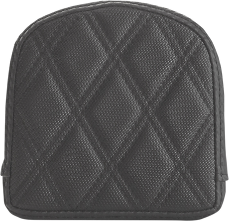 Sissy Bar Pad - Lattice Stitched - Black