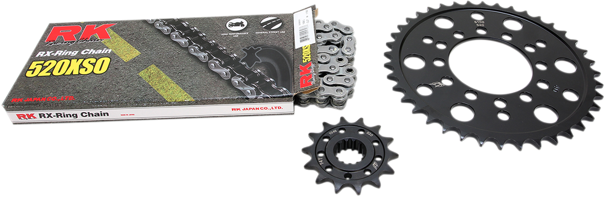 Chain Kit - Natural - Kawasaki - ZX-6R \'98-\'08 - ZZR600/ZX-6RR \'03-\'04 1998 - 2008