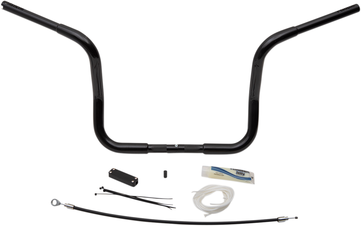 Handlebar Kit - Rounded Top - 12\" - Black 2008 - 2013