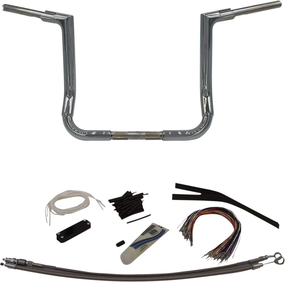 Handlebar Kit - Flat Top - 14\" - Chrome 2008 - 2013