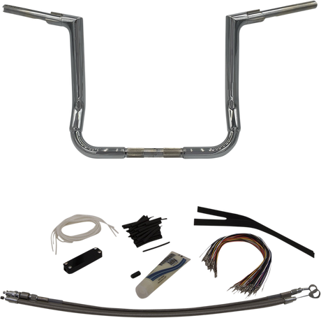 Handlebar Kit - Flat Top - 14\" - Chrome 2008 - 2013