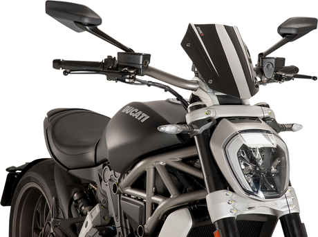 New Generation Windscreen - 11-5/8\" - Black - Diavel 2016 - 2018