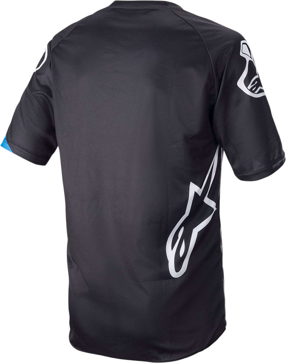 Racer V3 Jersey - Black/Bright Blue - Small