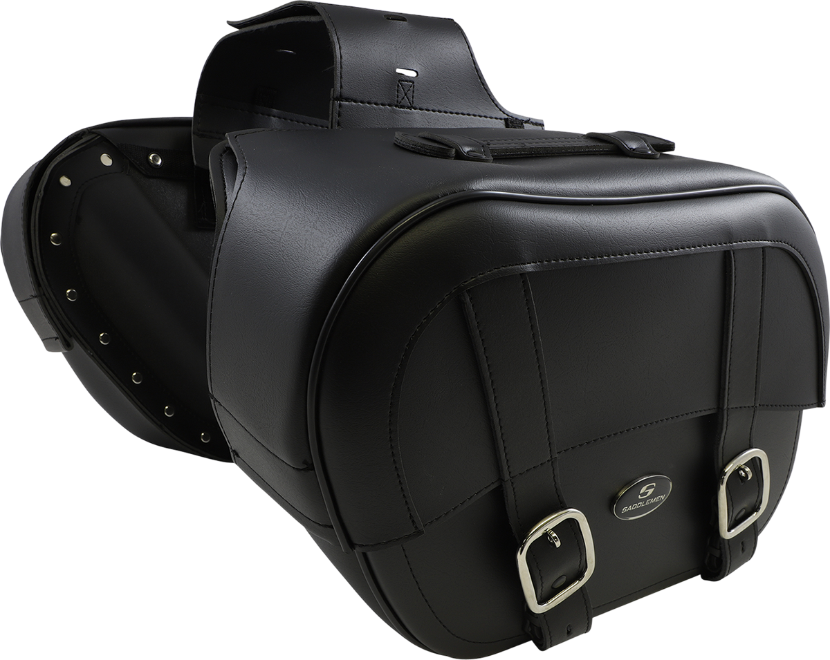 Drifter Saddlebags with Shock Cutaway - Black