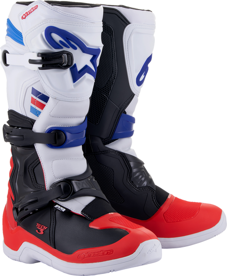 Tech 3 Boots - White/Red/Black - US 7