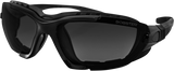 Renegade Sunglasses - Convertible - Gloss Black - Smoke/Clear