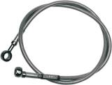 Brake Line - Front - Stainless Steel - +4\" - FLH \'72-\'81 1972 - 1981