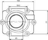 Carburetor Mounting Flange - Polaris 2002 - 2006