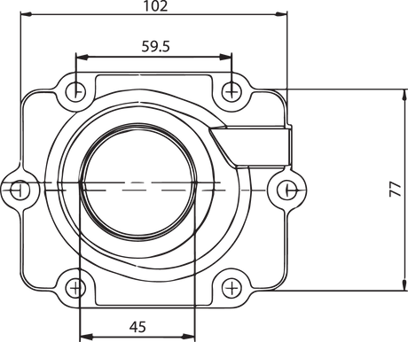 Carburetor Mounting Flange - Polaris 2002 - 2006