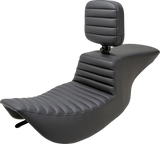 Tour Step-Up Seat - Rider Backrest - Tuck-n-Roll - FLHR/FLHX \'97-\'07 1997 - 2007