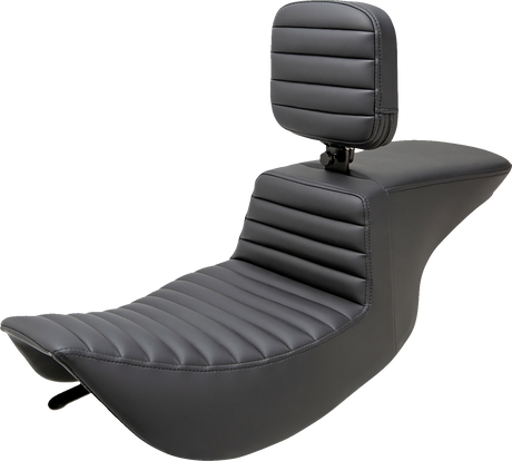 Tour Step-Up Seat - Rider Backrest - Tuck-n-Roll - FLHR/FLHX \'97-\'07 1997 - 2007