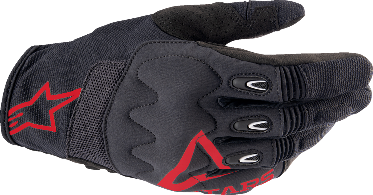 Techdura Gloves - Fire Red/Black - Medium