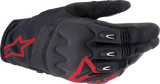 Techdura Gloves - Fire Red/Black - Small