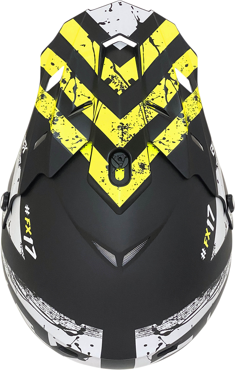 FX-17Y Helmet - Attack - Matte Black/Hi-Vis Yellow - Small