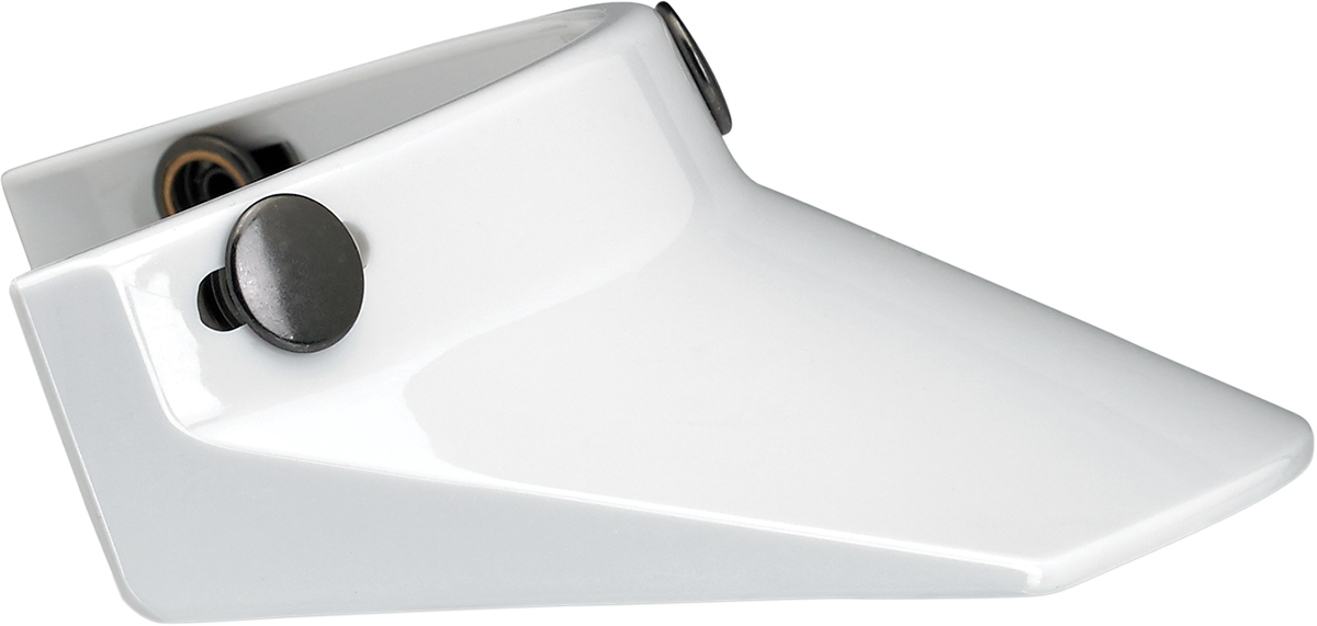 Moto 3-Snap Visor - White